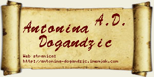 Antonina Dogandžić vizit kartica